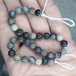 $💲$ 6mm Dark Amazonite 8in Strand #5